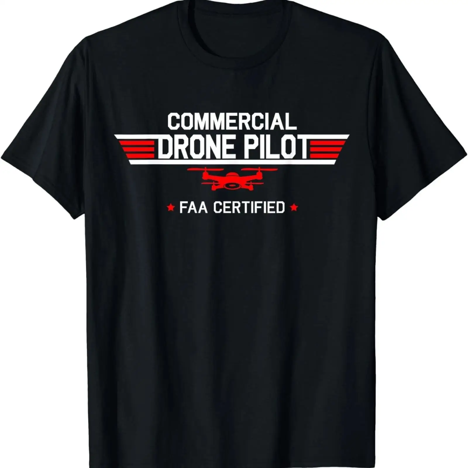 Commercial Shirt Printing - Kaos Drone Pilot Komersial Quadcopter Bersertifikasi