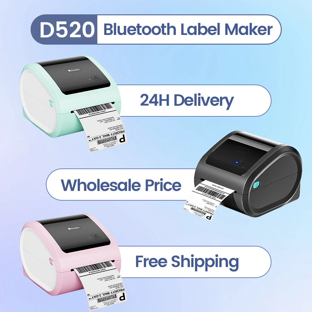 Commercial Printing Paper - Printer pengiriman Bluetooth nirkabel Phomemo D520BT