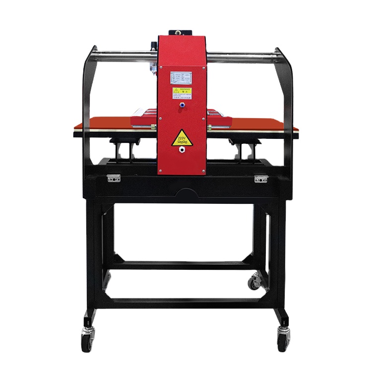Commercial Shirt Printing - Mesin Press Panas Pneumatik Stasiun Kerja
