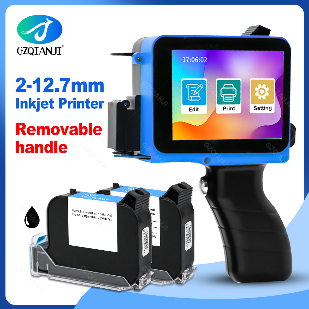 Commercial Fabric Printing Machine - Printer Inkjet Label 12.7mm Portabel 600dpi,