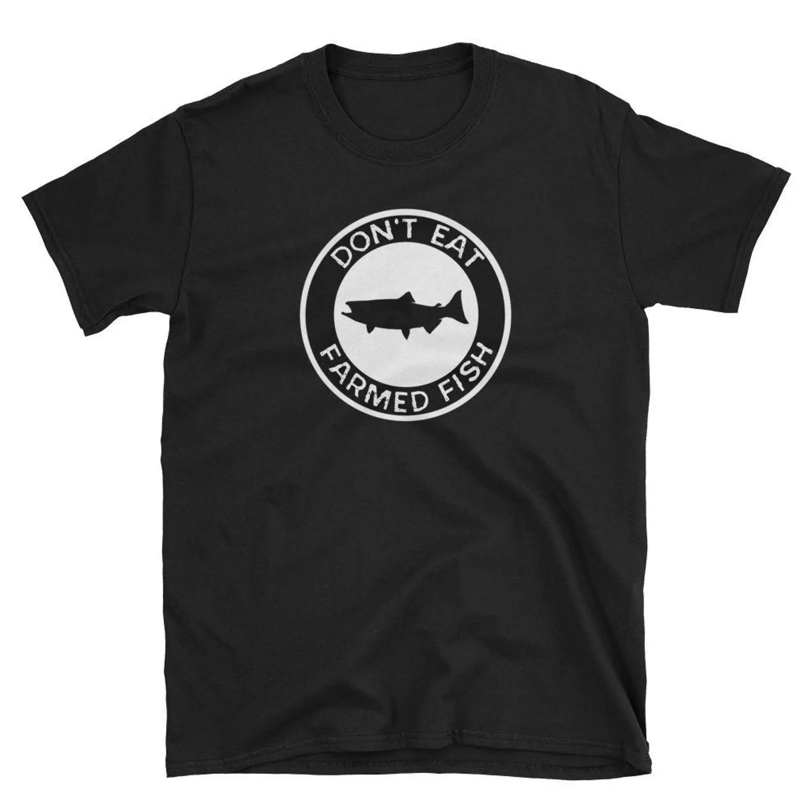 Commercial Shirt Printing - Kaos Lucu Jangan Makan Ikan Buatan,