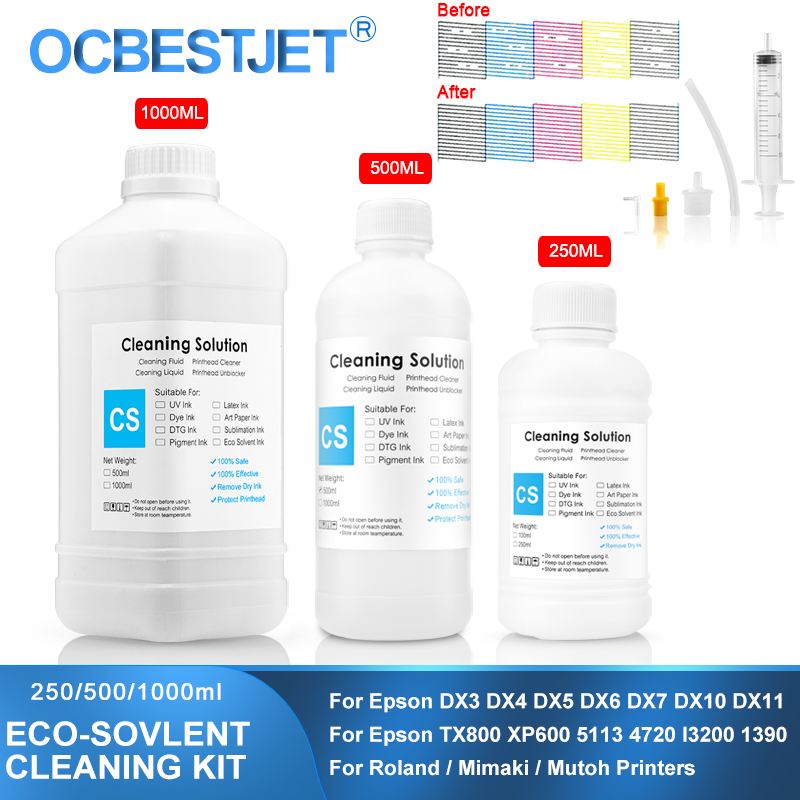 Solusi Pembersih Tinta Pelarut - Eco Solvent Ink Cartridge ulasan dan harga