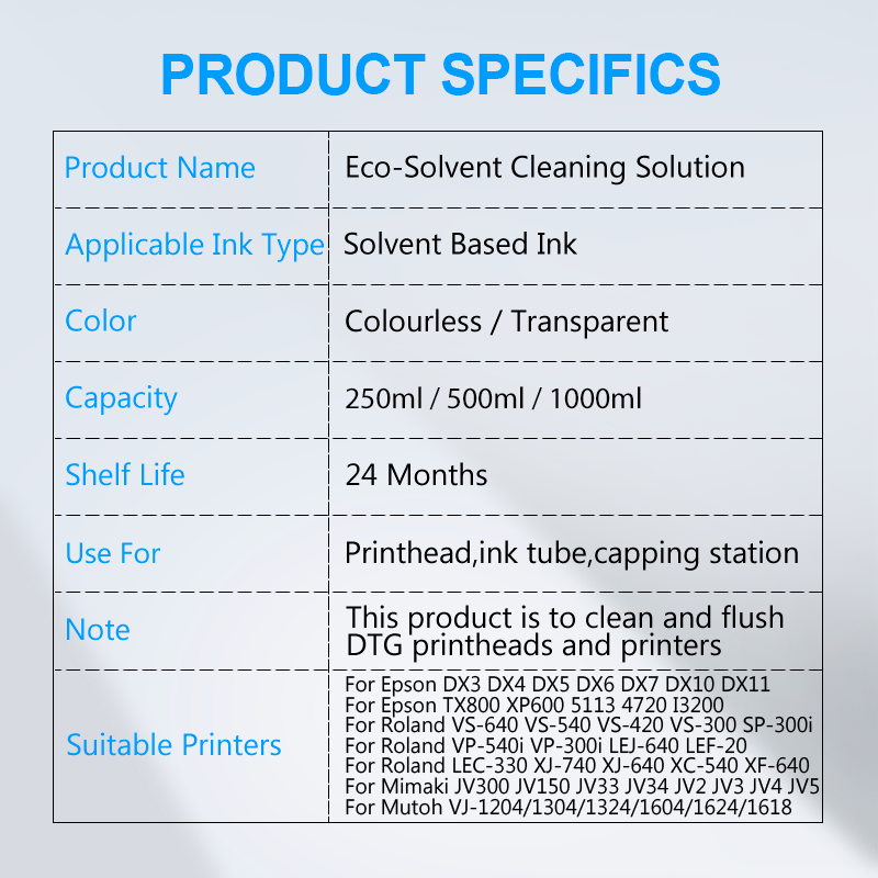 Solusi Pembersih Tinta Pelarut - Eco Solvent Ink Cartridge ulasan dan harga