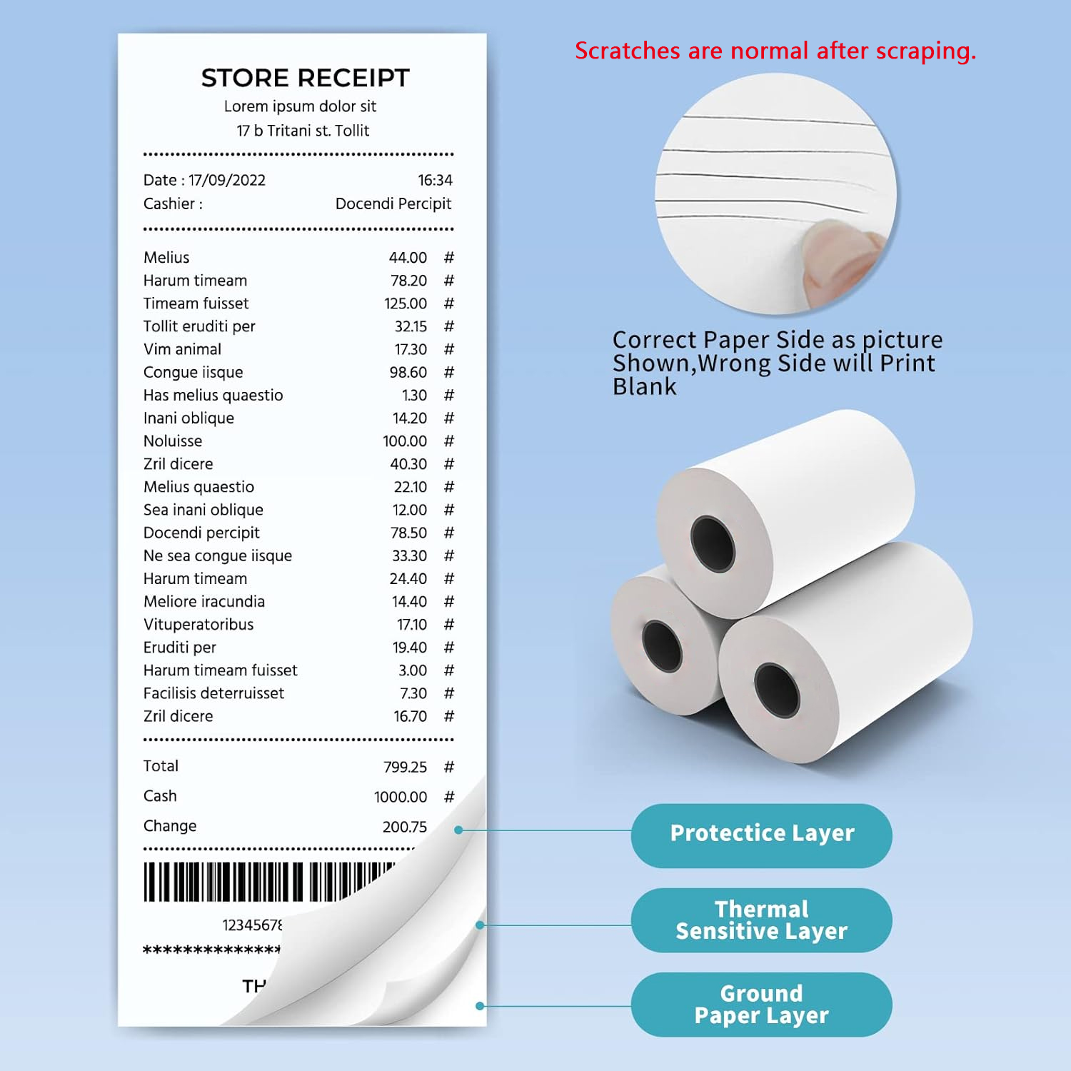 Kertas Tanda Terima Termal 80M - Commercial Printing Paper ulasan dan harga