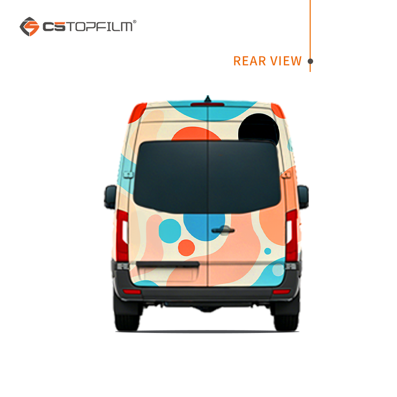 Stiker Mobil Desain Abstrak Wa - Commercial Wrap Printing ulasan dan harga