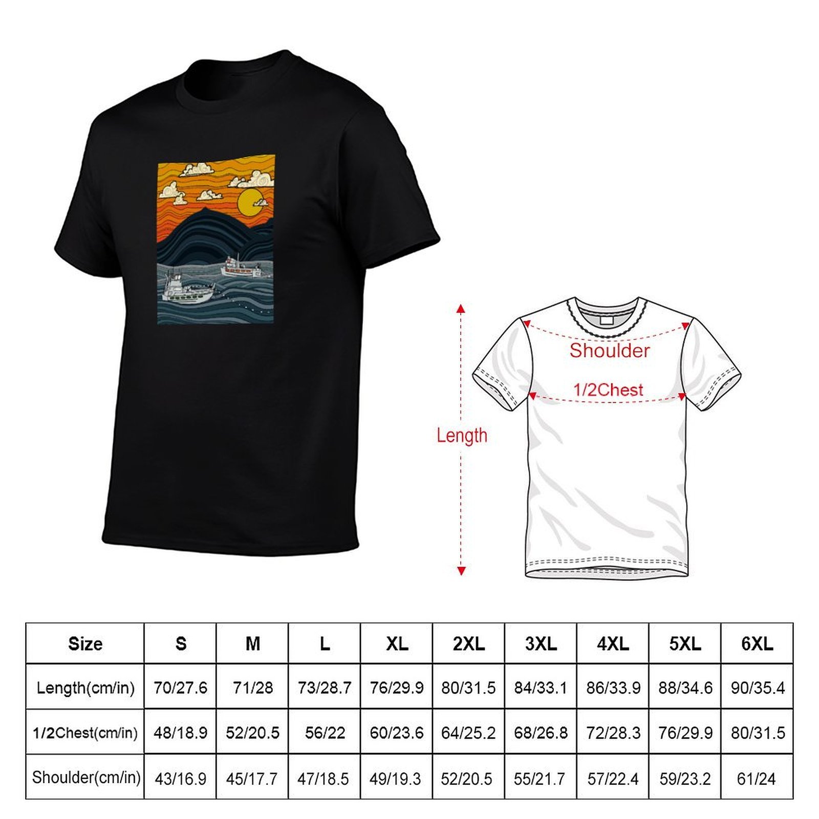 Kaos Pakaian Kerja Nelayan Kom - Commercial Shirt Printing ulasan dan harga