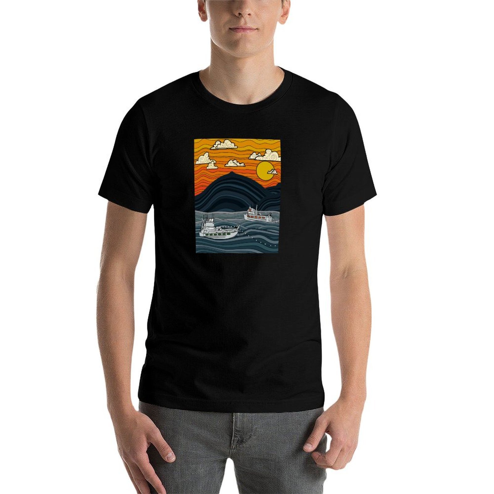 Kaos Pakaian Kerja Nelayan Kom - Commercial Shirt Printing ulasan dan harga
